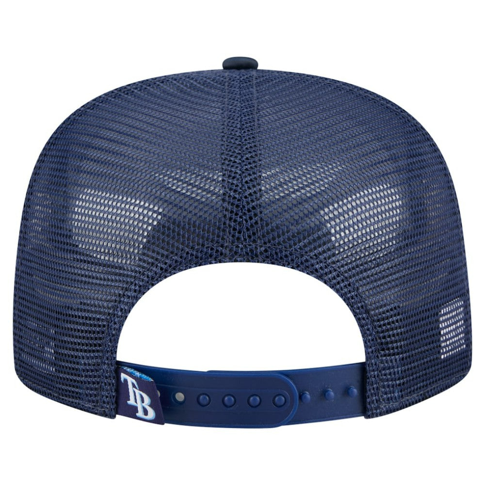 Tampa Bay Rays New Era Retro Satin Script Golfer Adjustable Hat - Navy Hats