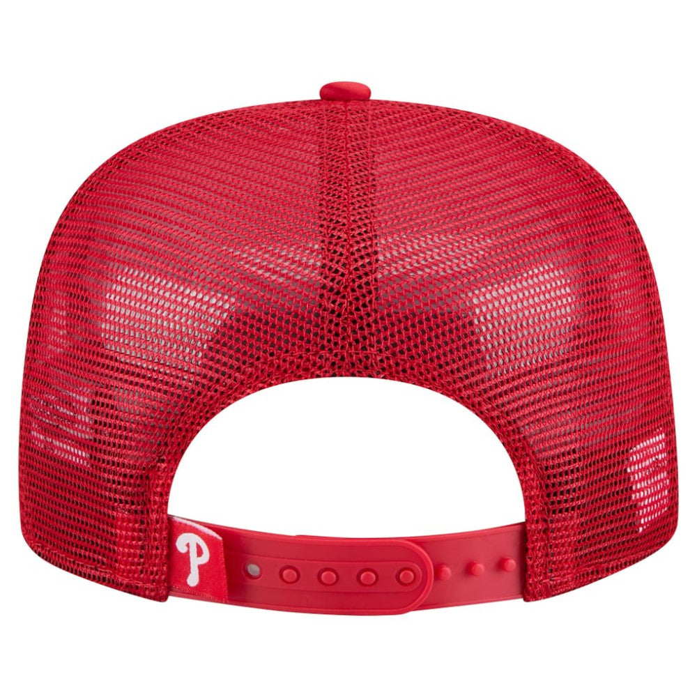 Philadelphia Phillies New Era Retro Satin Script Golfer Adjustable Hat - Red Hats