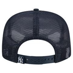New York Yankees New Era Retro Satin Script Golfer Adjustable Hat - Navy Hats