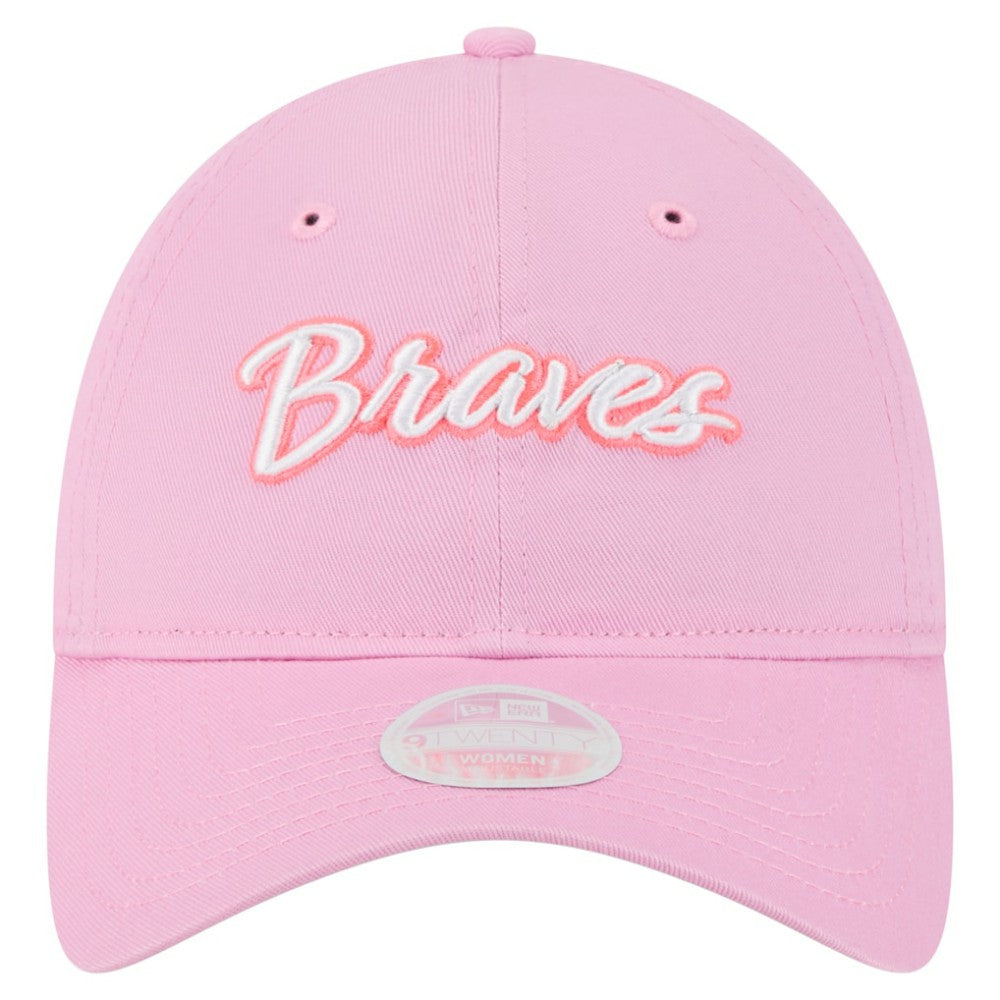 Atlanta Braves New Era Women's Mother's Day 9TWENTY Adjustable Hat - Pink Hats