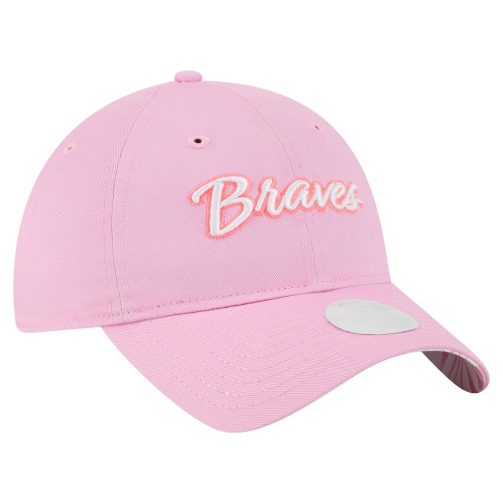 Atlanta Braves New Era Women's Mother's Day 9TWENTY Adjustable Hat - Pink Hats