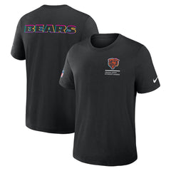 Chicago Bears Tall 2025 NFL Crucial Catch Tri-Blend Dri-FIT T-Shirt - Black T-shirts
