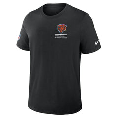 Chicago Bears Tall 2025 NFL Crucial Catch Tri-Blend Dri-FIT T-Shirt - Black T-shirts