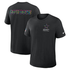 Dallas Cowboys Tall 2025 NFL Crucial Catch Tri-Blend Dri-FIT T-Shirt - Black T-shirts
