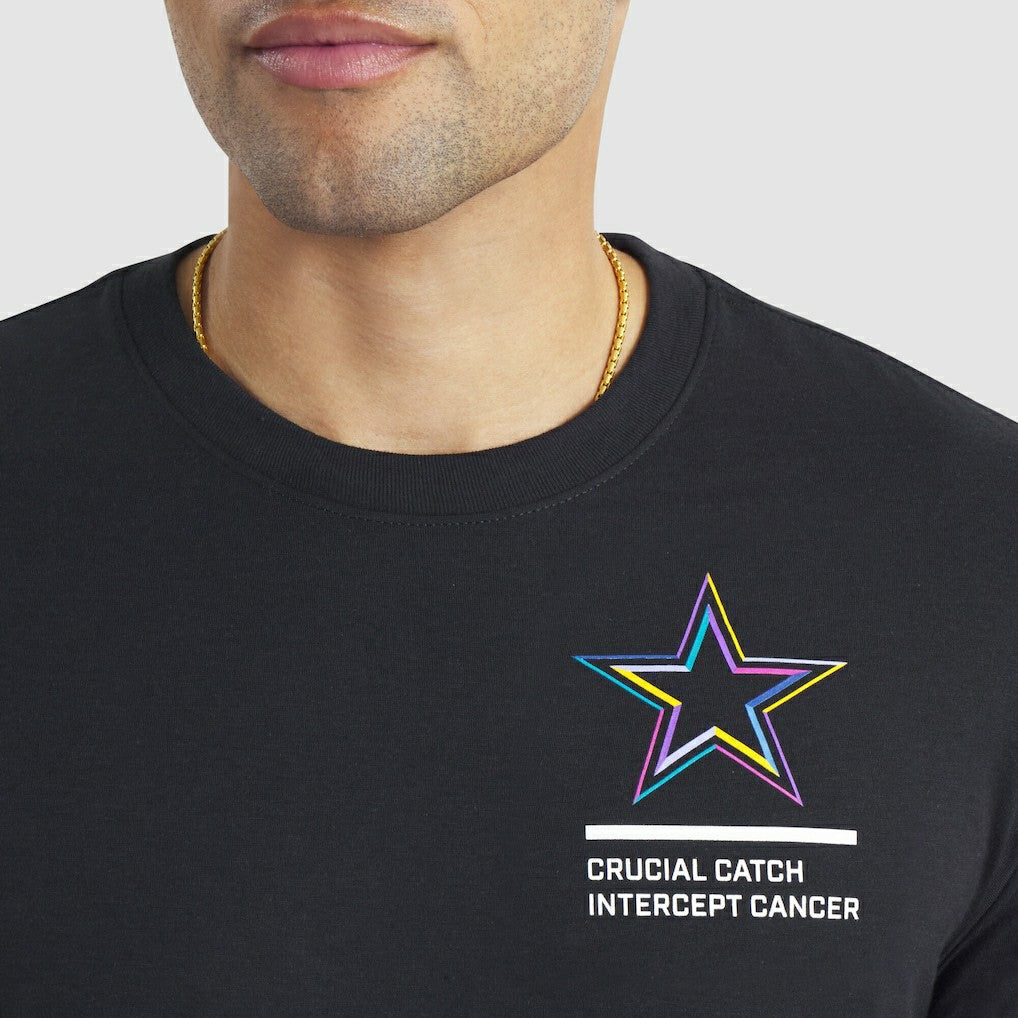 Dallas Cowboys Tall 2025 NFL Crucial Catch Tri-Blend Dri-FIT T-Shirt - Black T-shirts