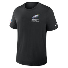 Philadelphia Eagles Tall 2025 NFL Crucial Catch Tri-Blend Dri-FIT T-Shirt - Black T-shirts
