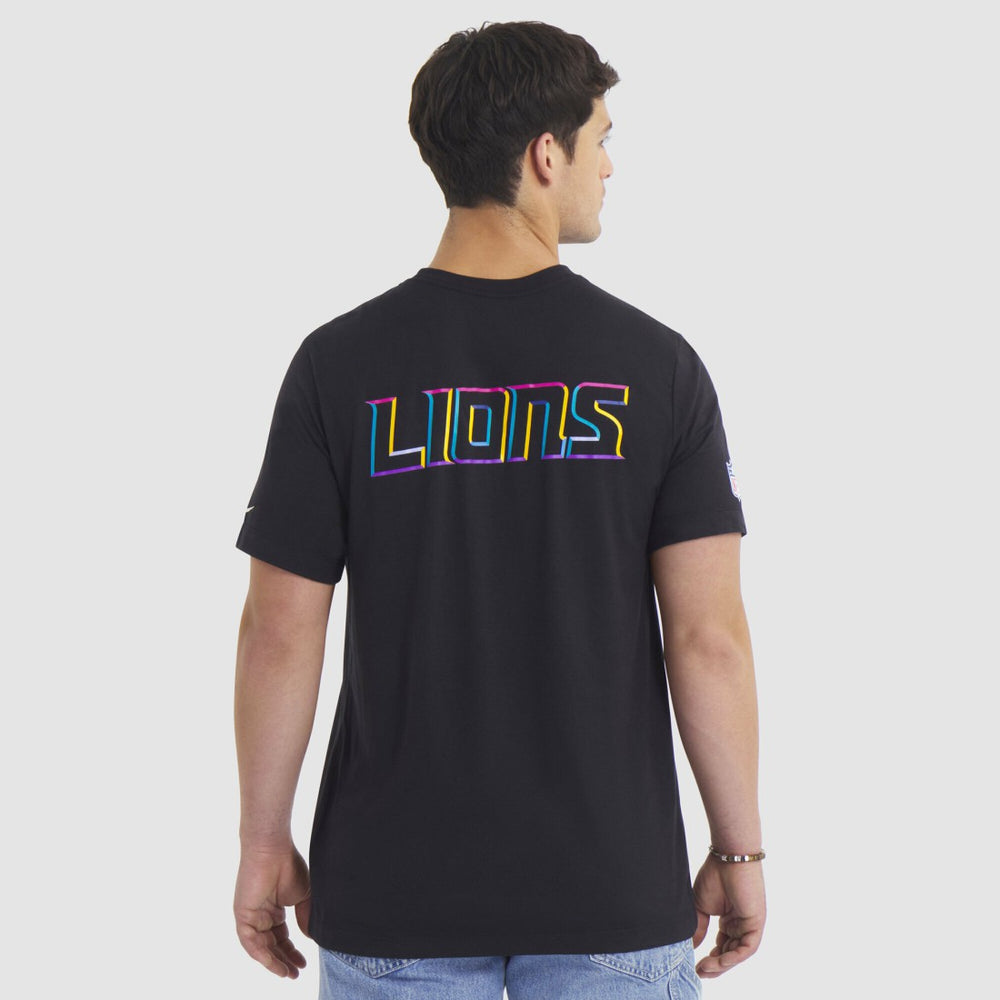 Detroit Lions Tall 2025 NFL Crucial Catch Tri-Blend Dri-FIT T-Shirt - Black T-shirts