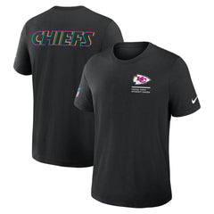 Kansas City Chiefs Tall 2025 NFL Crucial Catch Tri-Blend Dri-FIT T-Shirt - Black T-shirts