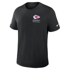Kansas City Chiefs Tall 2025 NFL Crucial Catch Tri-Blend Dri-FIT T-Shirt - Black T-shirts