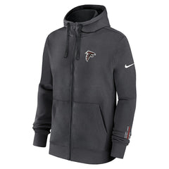Atlanta Falcons Primetime Club Full-Zip Hoodie - Anthracite Hoodies