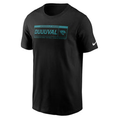 Jacksonville Jaguars Primetime Local Essential T-Shirt - Black T-shirts