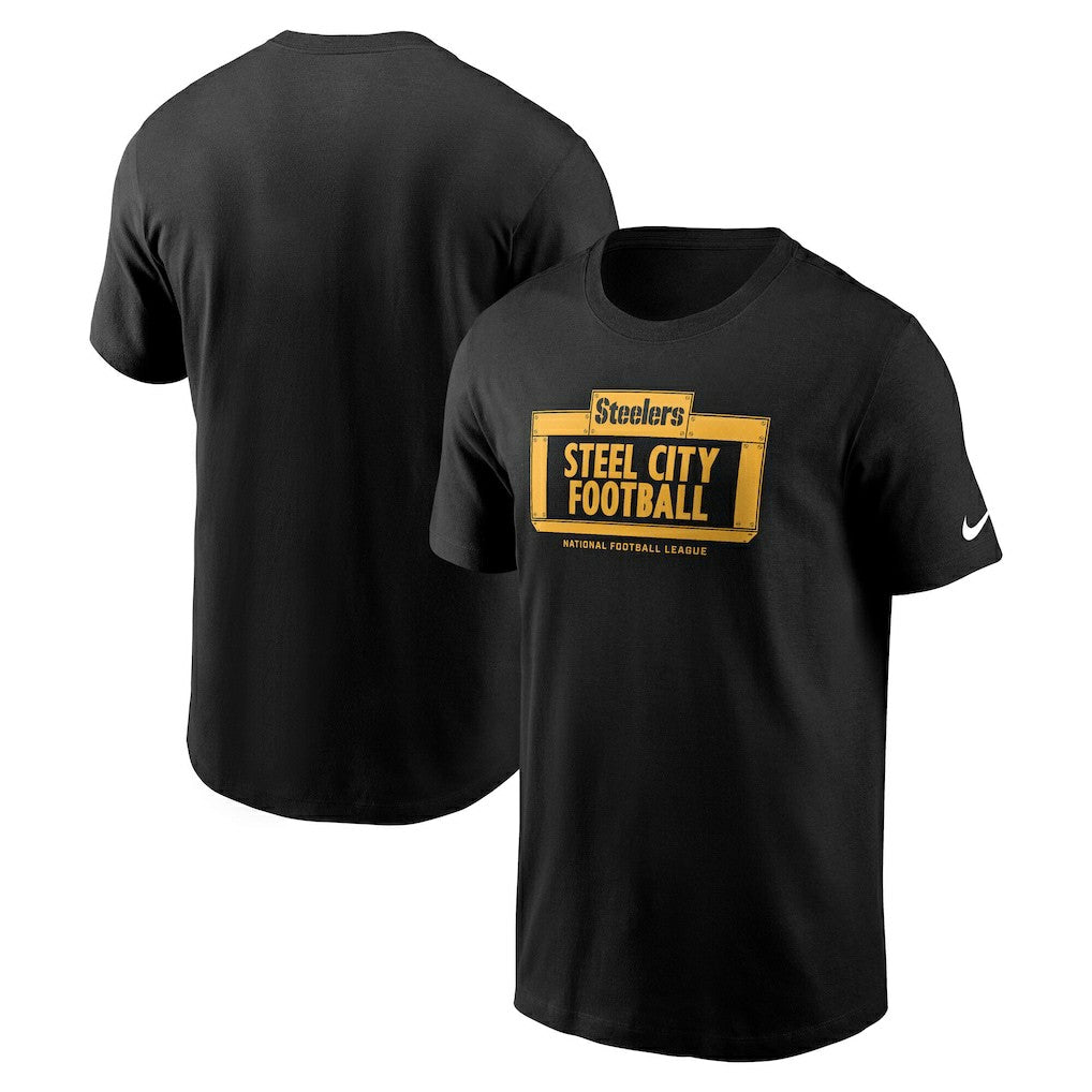 Pittsburgh Steelers Primetime Local Essential T-Shirt - Black T-shirts