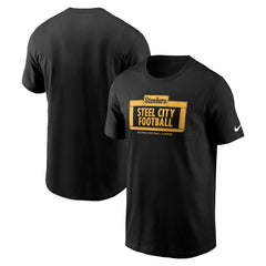 Pittsburgh Steelers Primetime Local Essential T-Shirt - Black T-shirts