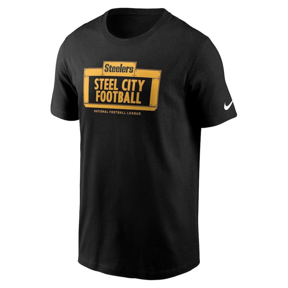 Pittsburgh Steelers Primetime Local Essential T-Shirt - Black T-shirts