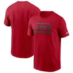 Tampa Bay Buccaneers Primetime Local Essential T-Shirt - Red T-shirts