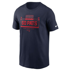 New England Patriots Primetime Local Essential T-Shirt - Navy T-shirts