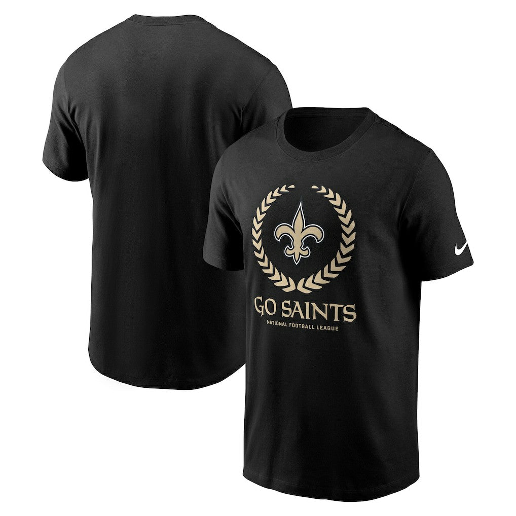New Orleans Saints Primetime Local Essential T-Shirt - Black T-shirts