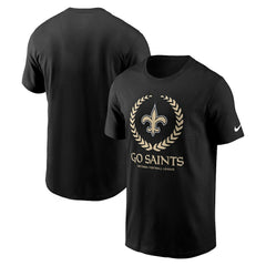 New Orleans Saints Primetime Local Essential T-Shirt - Black T-shirts