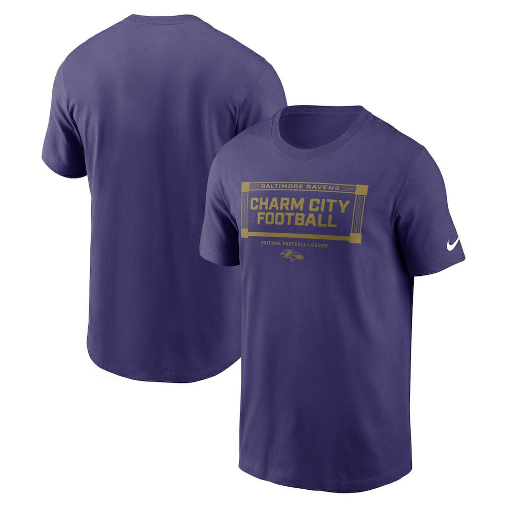Baltimore Ravens Primetime Local Essential T-Shirt - Purple T-shirts