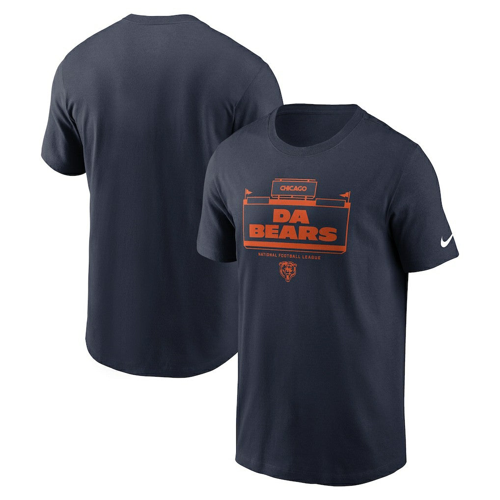 Chicago Bears Primetime Local Essential T-Shirt - Navy T-shirts