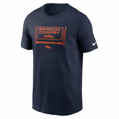 Denver Broncos Primetime Local Essential T-Shirt - Navy T-shirts
