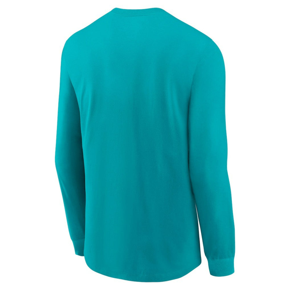 Miami Dolphins Play to Win Essential Long Sleeve T-Shirt - Aqua T-shirts