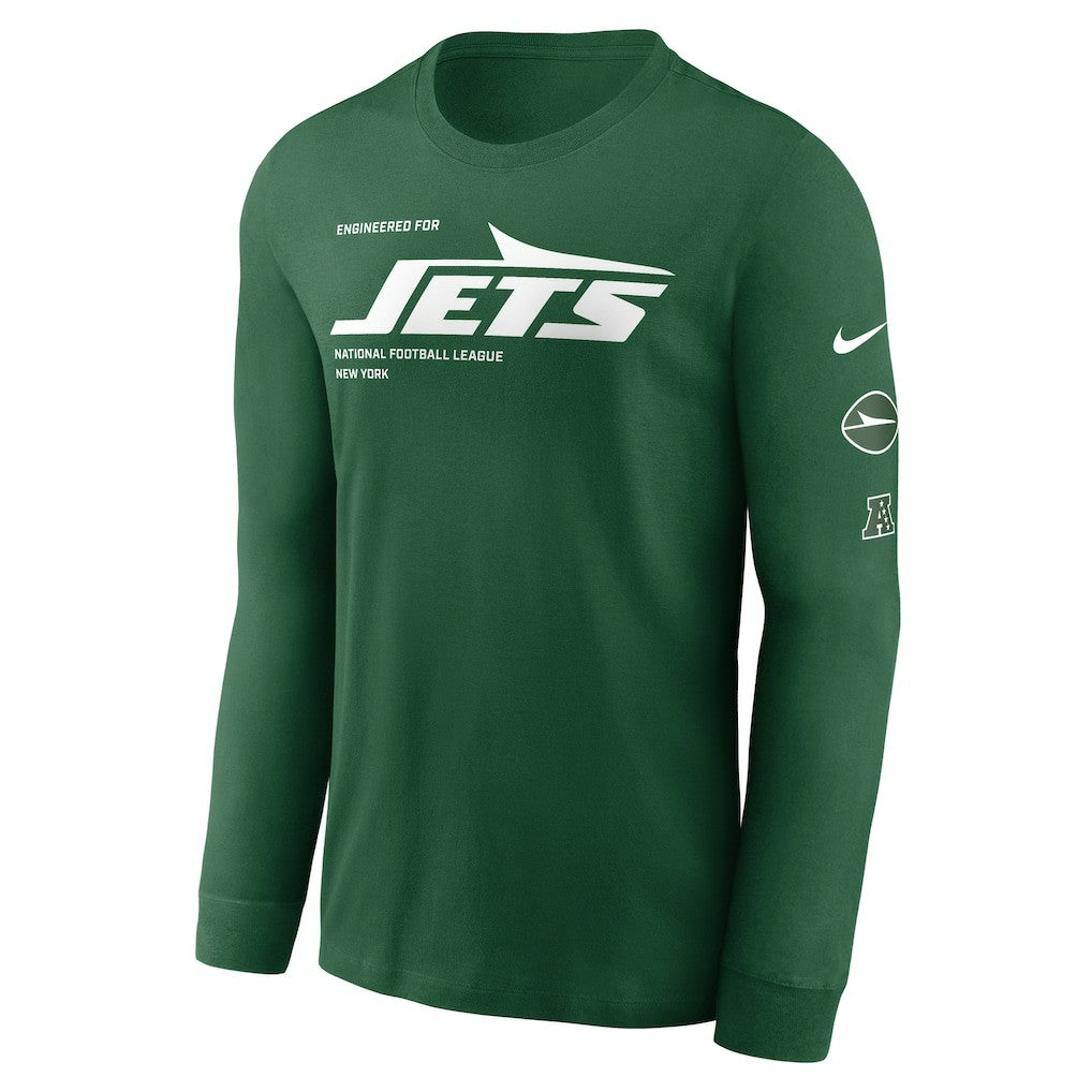 New York Jets Play to Win Essential Long Sleeve T-Shirt - Green T-shirts