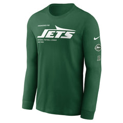 New York Jets Play to Win Essential Long Sleeve T-Shirt - Green T-shirts