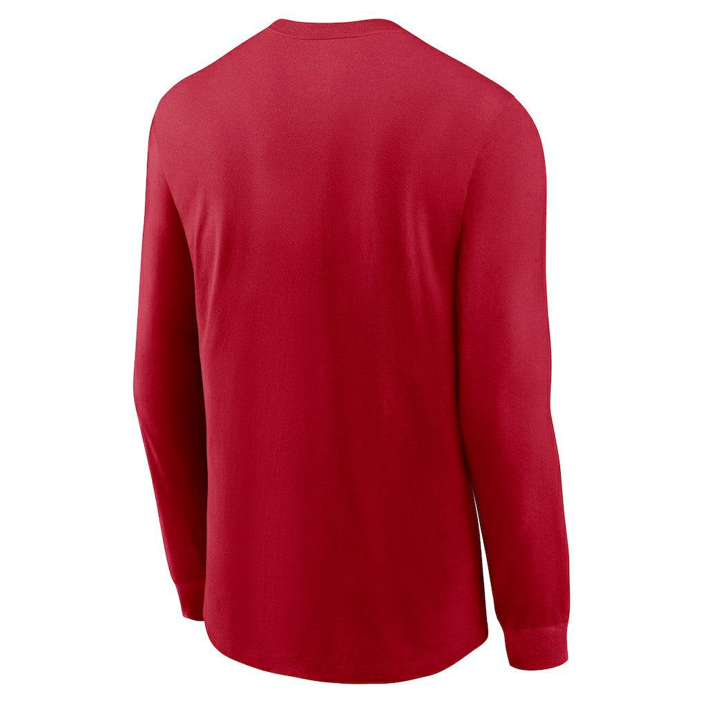 San Francisco 49ers Play to Win Essential Long Sleeve T-Shirt - Scarlet T-shirts