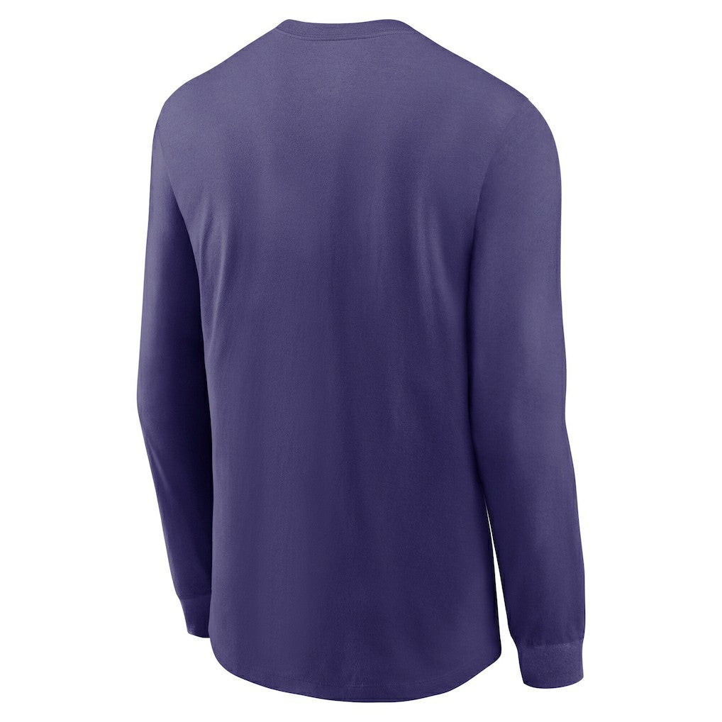 Baltimore Ravens Play to Win Essential Long Sleeve T-Shirt - Purple T-shirts