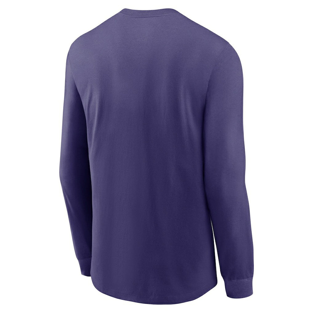 Baltimore Ravens Play to Win Essential Long Sleeve T-Shirt - Purple T-shirts