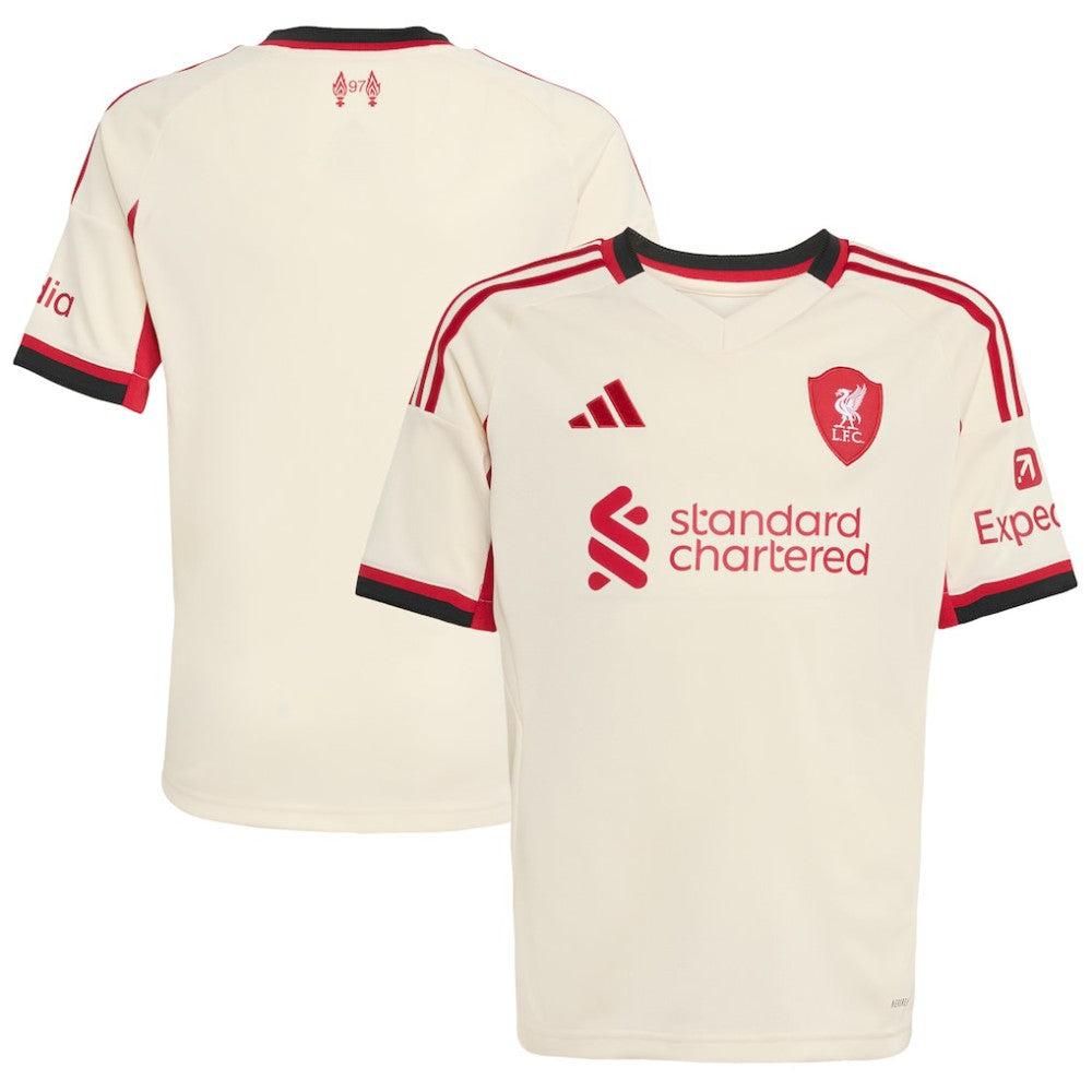 Liverpool Youth 2025/26 Away Replica Jersey White - Adidas sale