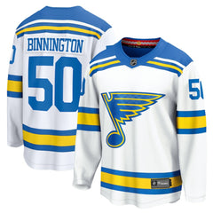Jordan Binnington St. Louis Blues Fanatics Away Breakaway Player Jersey - White | US 202461856
