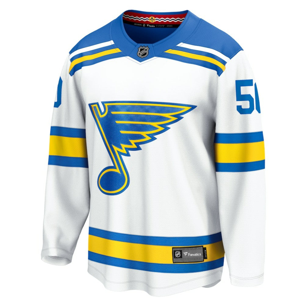 Jordan Binnington St. Louis Blues Fanatics Away Breakaway Player Jersey - White | US 202461856
