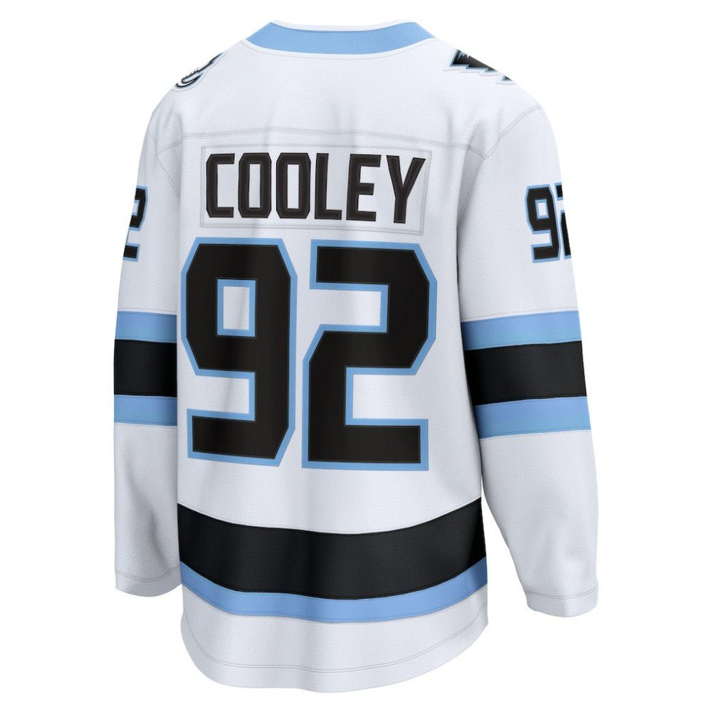 Logan Cooley Utah Mammoth Fanatics Away Breakaway Player Jersey - White | US 202461933