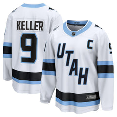 Clayton Keller Utah Mammoth Fanatics Away Breakaway Player Jersey - White | US 202461935