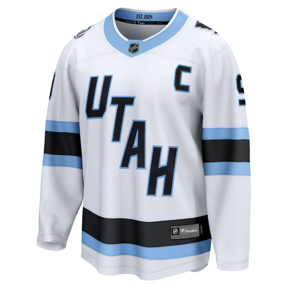 Clayton Keller Utah Mammoth Fanatics Away Breakaway Player Jersey - White | US 202461935