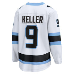 Clayton Keller Utah Mammoth Fanatics Away Breakaway Player Jersey - White | US 202461935