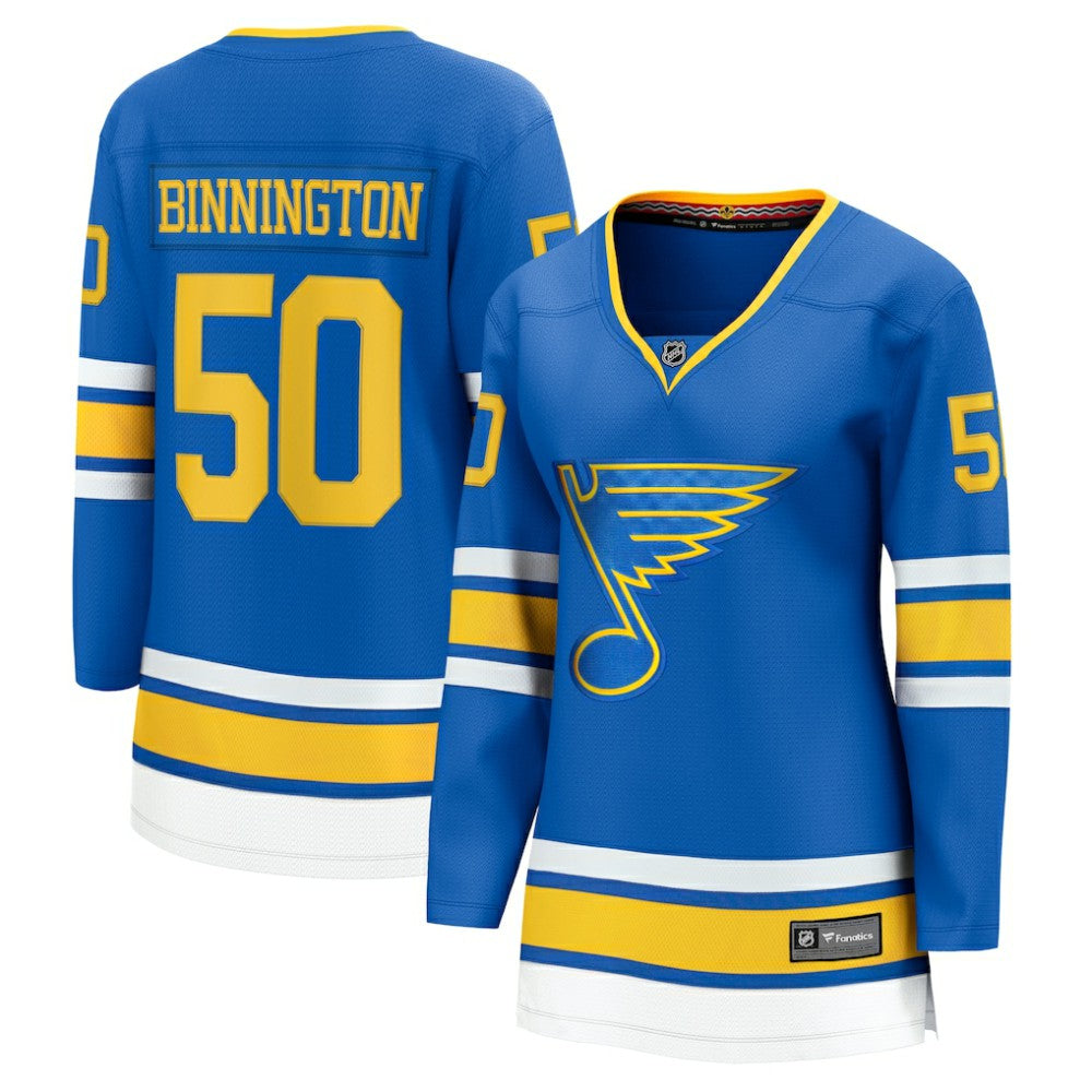 Jordan Binnington St. Louis Blues Fanatics Women's Home Breakaway Player Jersey - Blue | US 202462118