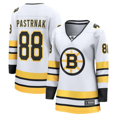 David Pastrnak Boston Bruins Fanatics Women's Away Breakaway Player Jersey - White | US 202462130