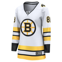 David Pastrnak Boston Bruins Fanatics Women's Away Breakaway Player Jersey - White | US 202462130