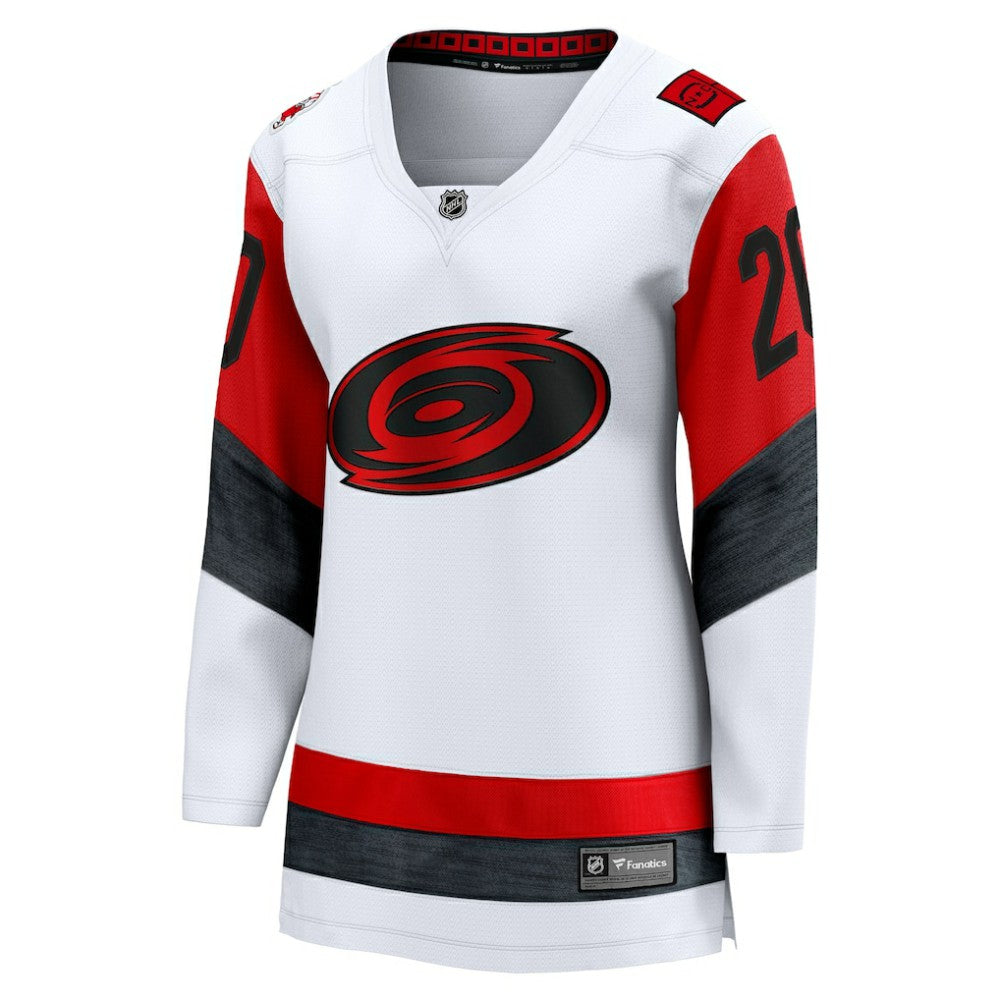 Sebastian Aho Carolina Hurricanes Fanatics Women's Away Breakaway Jersey - White | US 202462137