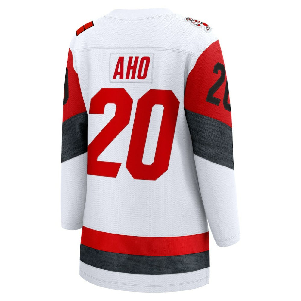 Sebastian Aho Carolina Hurricanes Fanatics Women's Away Breakaway Jersey - White | US 202462137