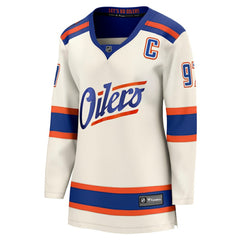Connor McDavid Edmonton Oilers Fanatics Women's Alternate Breakaway Jersey - Light Beige | US 202462159