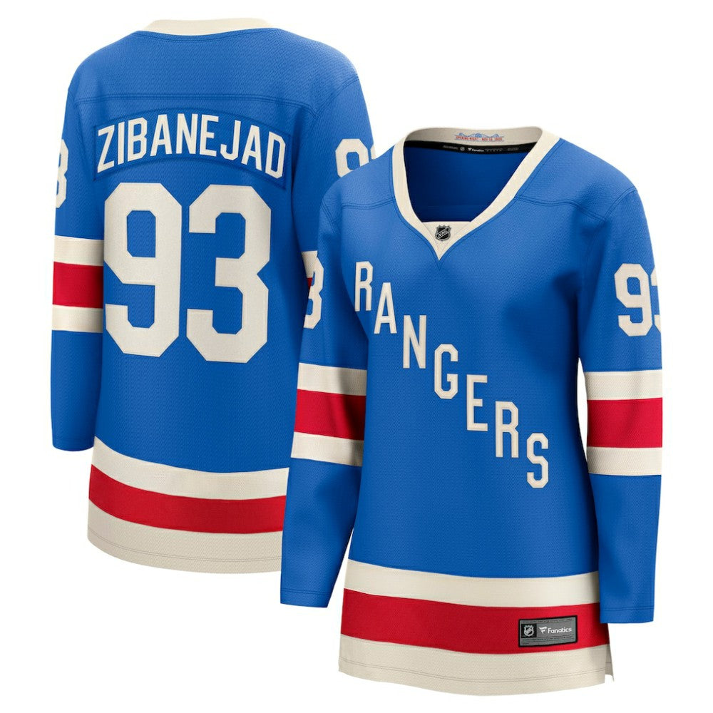 Mika Zibanejad New York Rangers Fanatics Women's Centennial Breakaway Jersey - Blue | US 202462168