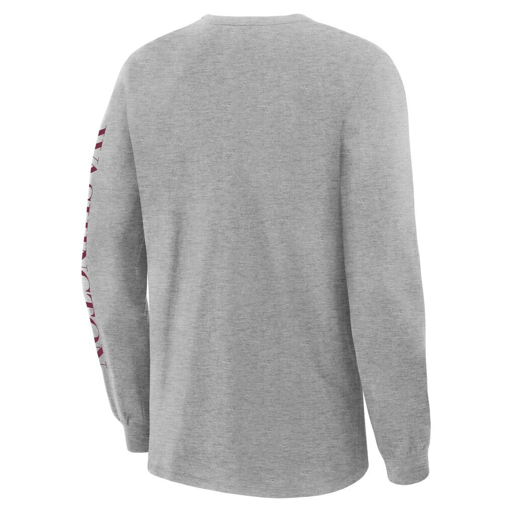 Washington Commanders Hometown Sweep Legacy Long Sleeve T-Shirt - Heather Gray T-shirts
