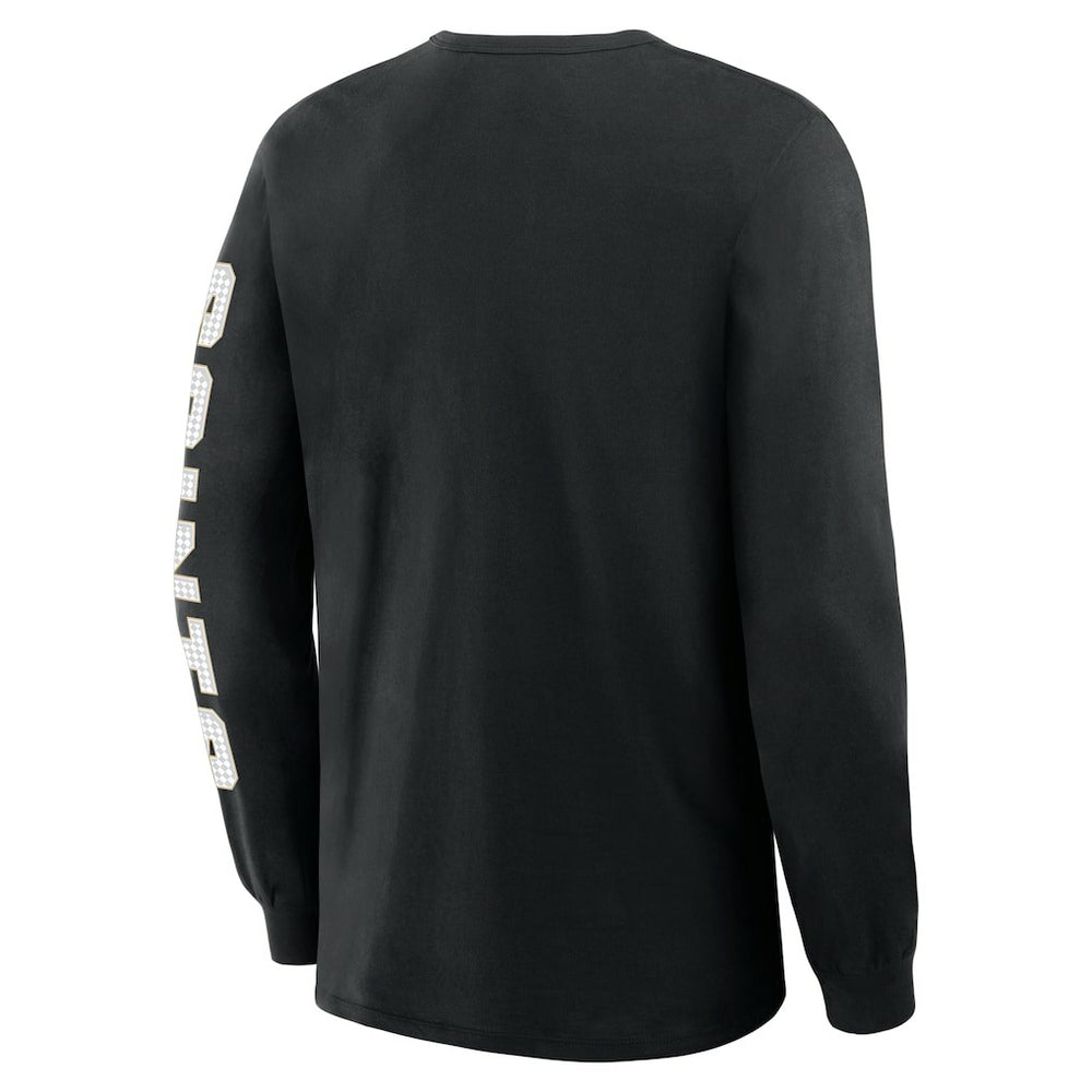 New Orleans Saints Hometown Sweep Legacy Long Sleeve T-Shirt - Black T-shirts