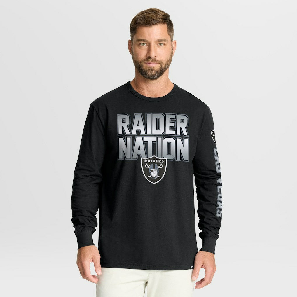 Las Vegas Raiders Hometown Sweep Legacy Long Sleeve T-Shirt - Black T-shirts