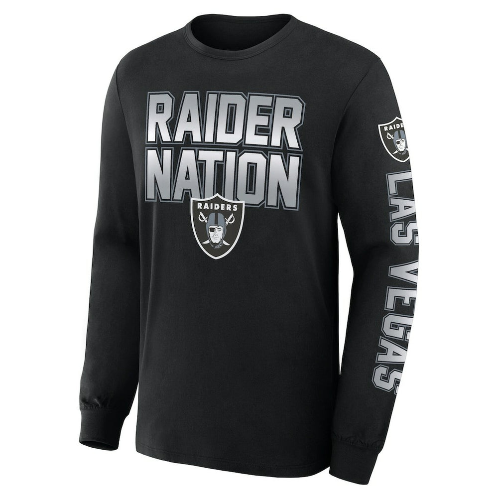 Las Vegas Raiders Hometown Sweep Legacy Long Sleeve T-Shirt - Black T-shirts