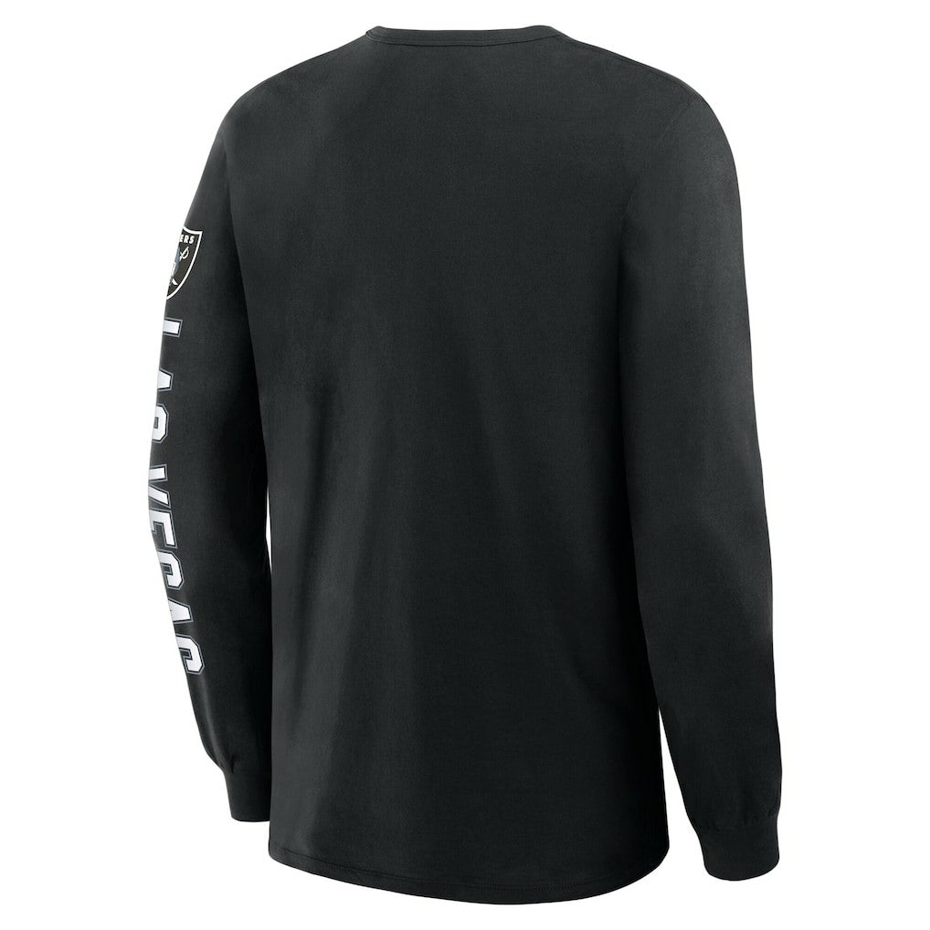 Las Vegas Raiders Hometown Sweep Legacy Long Sleeve T-Shirt - Black T-shirts